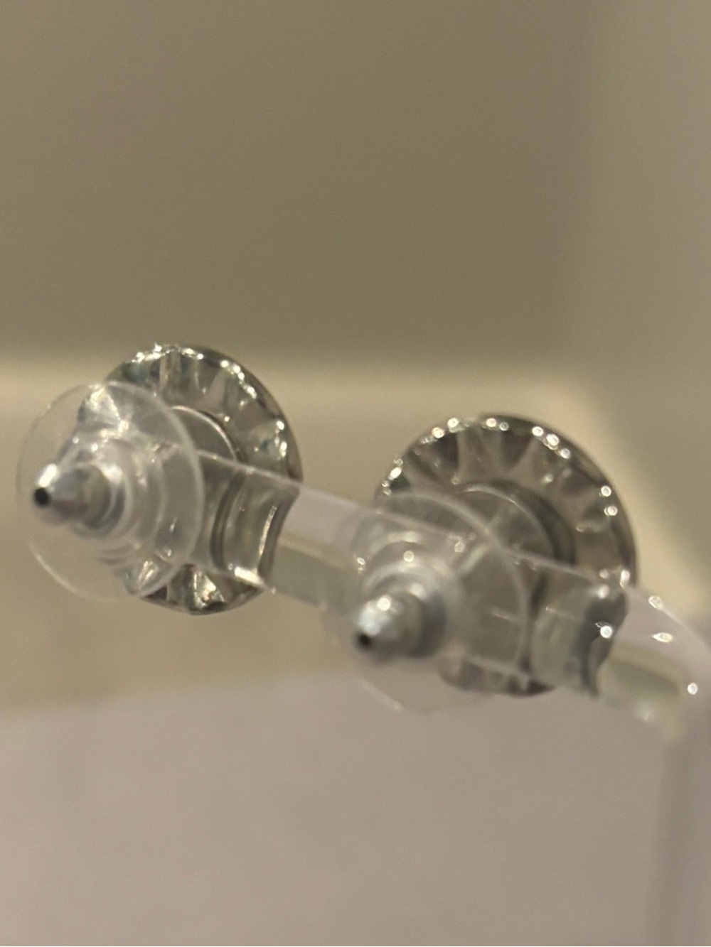 Elegant Vintage Orange Citrine and Pyrite Stud Earrings - Picture 2 of 8